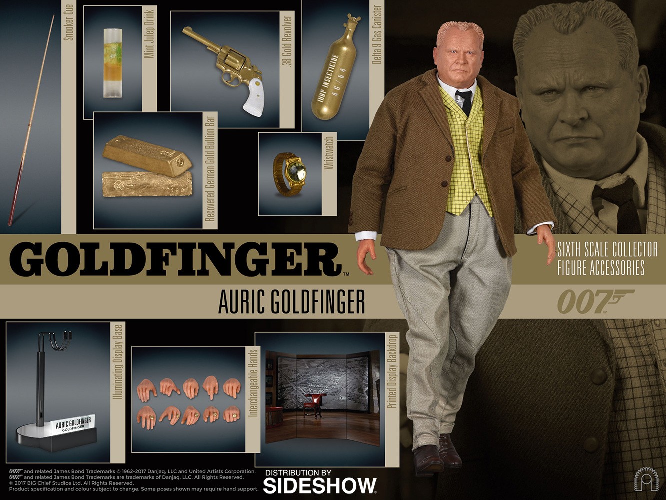 James Bond Auric Goldfinger Sixth Scale Figure  (Prototype Shown) View 12