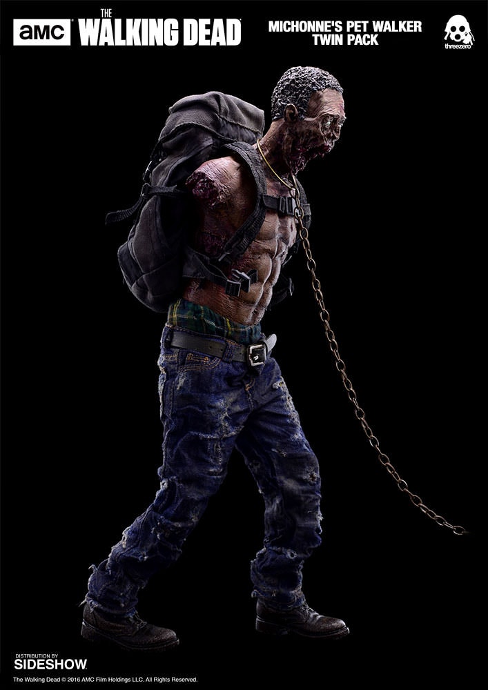 The Walking Dead Michonnes Pet Walker Twin Pack Sixth Scale