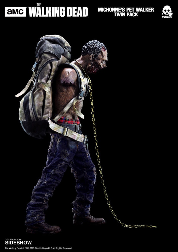 The Walking Dead Michonnes Pet Walker Twin Pack Sixth Scale