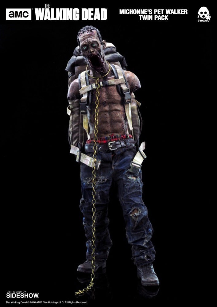 【未開封】モンティパイソン Sideshow 12インチフィギュア 12体セット The Walking Dead Michonnes Pet Walker Twin Pack Sixth Scale