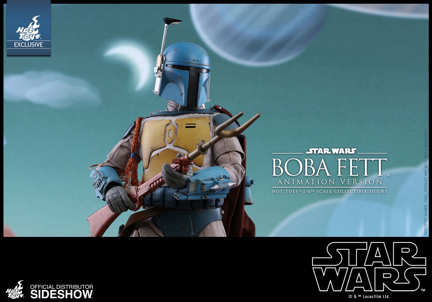 Star Wars Boba Fett Animation Version Sixth Scale Figure  Exclusive Edition (Prototype Shown) View 15