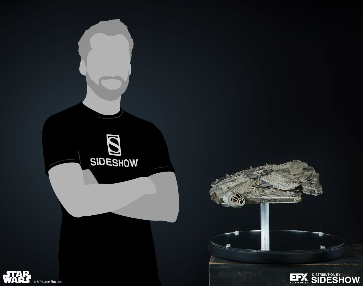 Star Wars Millennium Falcon Scaled Replica  View 3
