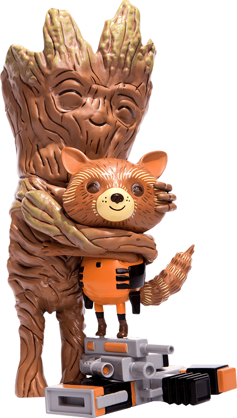 Marvel Rocket and Groot Treehugger Vinyl Collectible  (Prototype Shown) View 10
