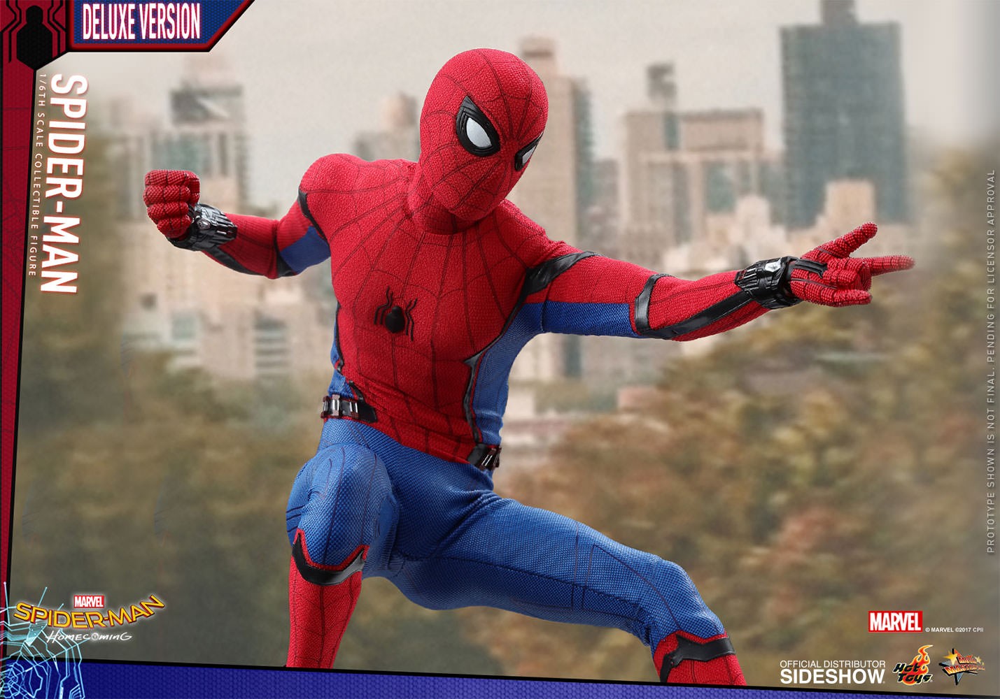Marvel Spider Man Deluxe Version Sixth Scale Figure by Hot T