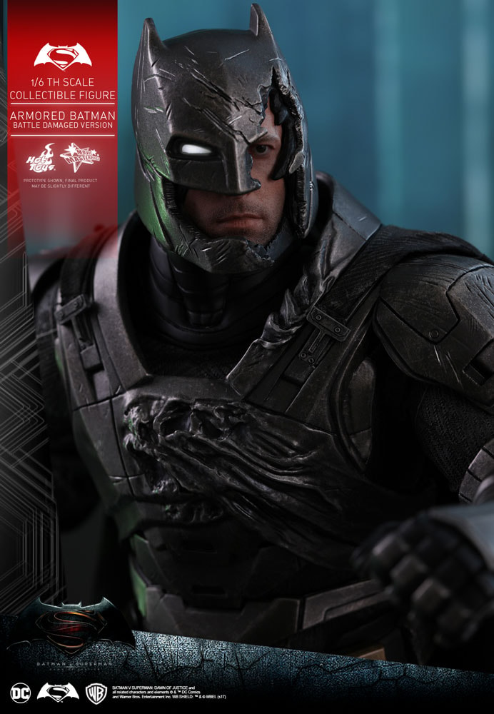 Armored Batman Battle Damaged by Hot Toys | Sideshow Collectibles