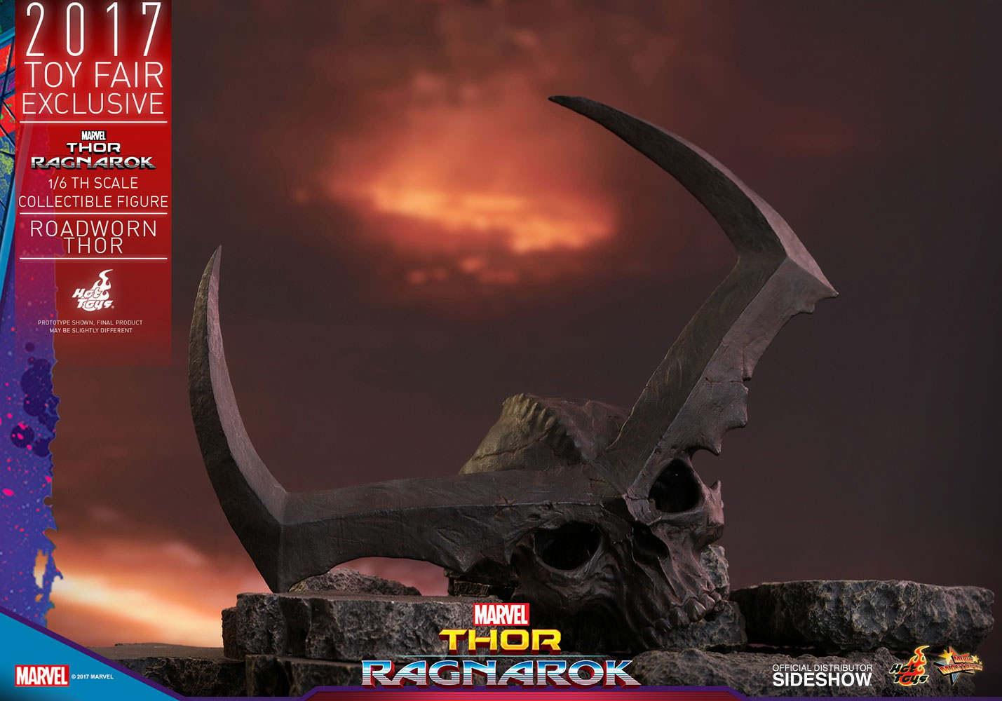 Action Figure Roadworn Thor: Thor Ragnarok (Escala 1/6) MMS416