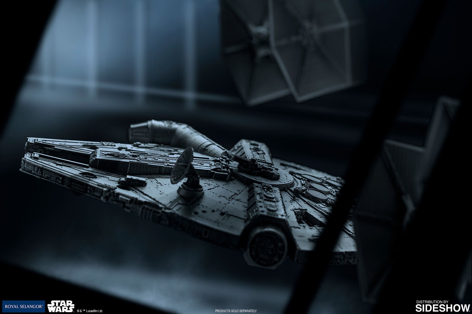 Star Wars Millennium Falcon Pewter Collectible  (Prototype Shown) View 6
