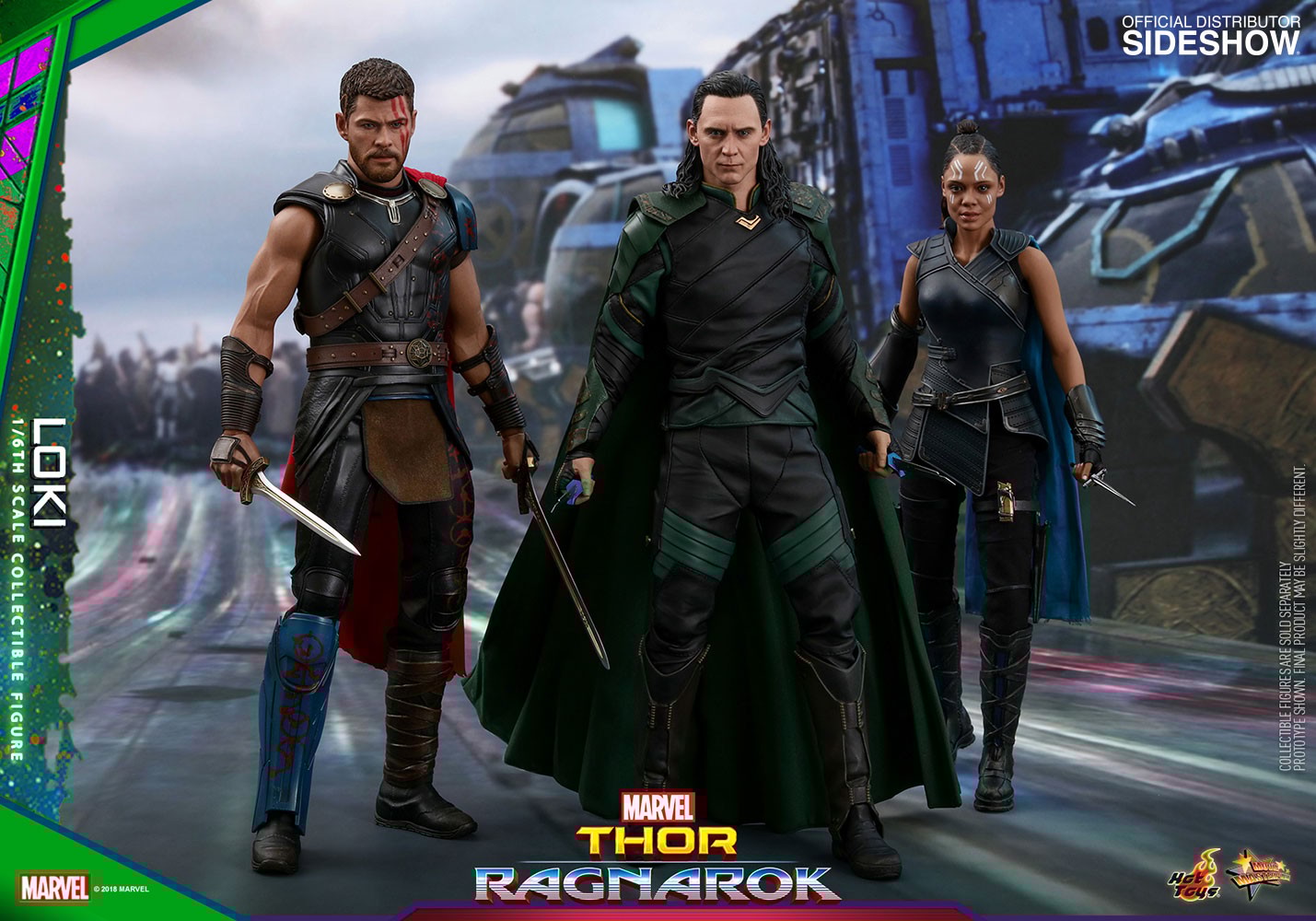 Hot Toys MMS472 HT 1/6 Scale Loki Gold Helmet Figure Thor Ragnarok