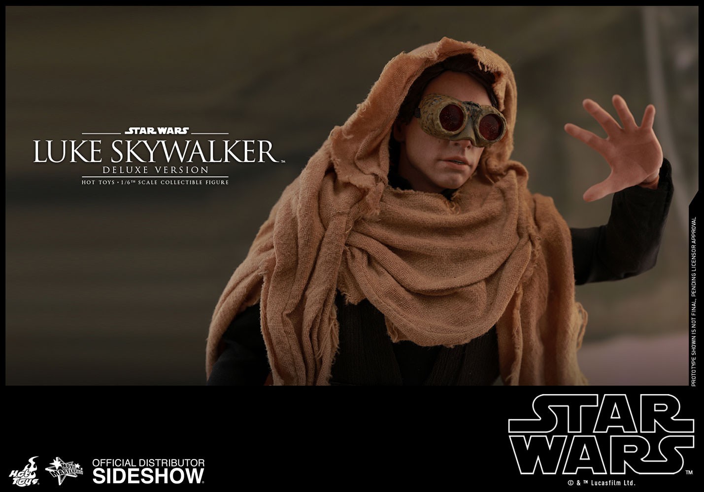 Star Wars Luke Skywalker Deluxe Version Sixth Scale Figure  (Prototype Shown) View 16