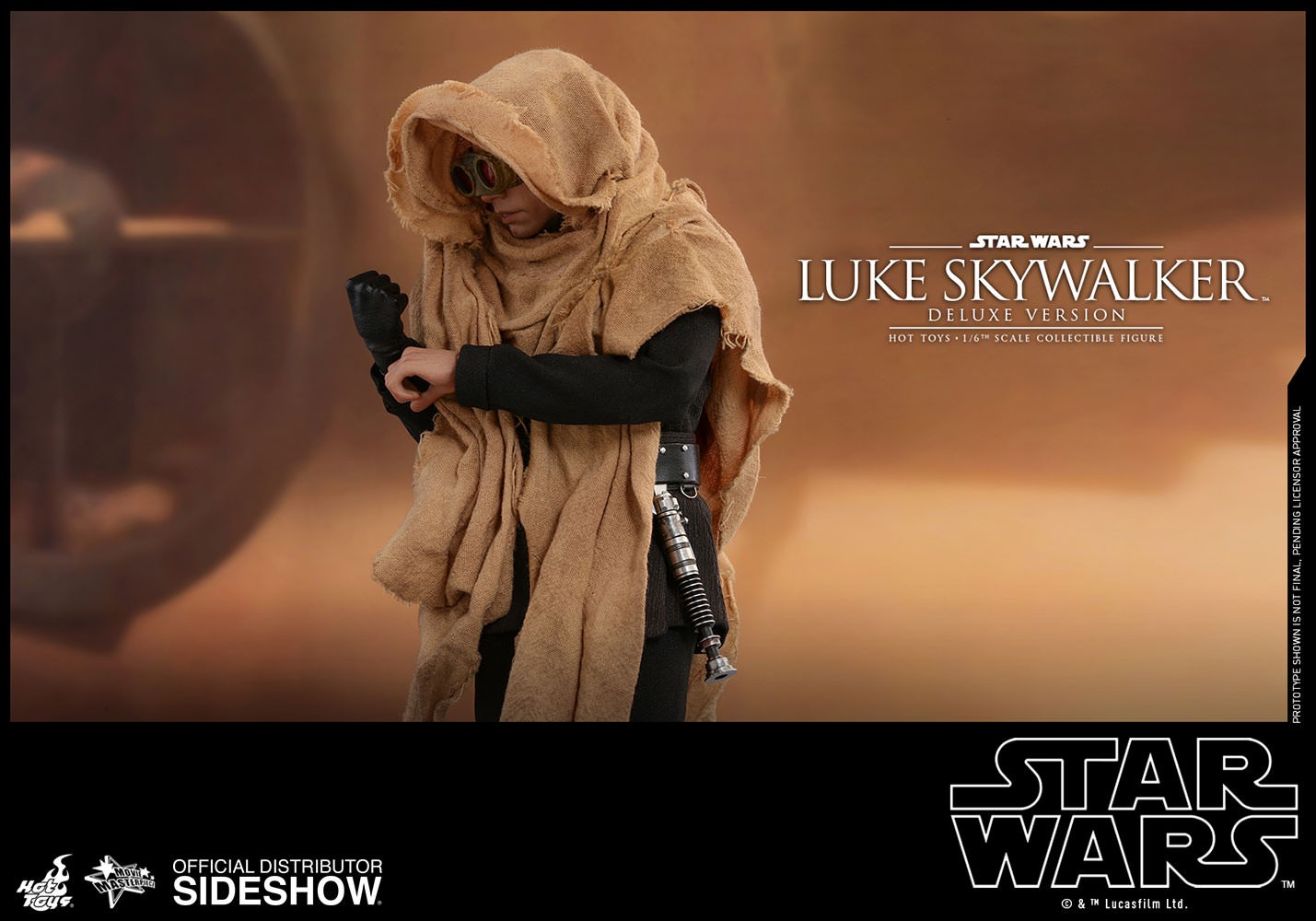 Star Wars Luke Skywalker Deluxe Version Sixth Scale Figure  (Prototype Shown) View 18