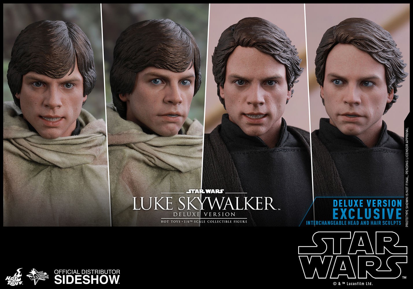 Star Wars Luke Skywalker Deluxe Version Sixth Scale Figure  (Prototype Shown) View 19