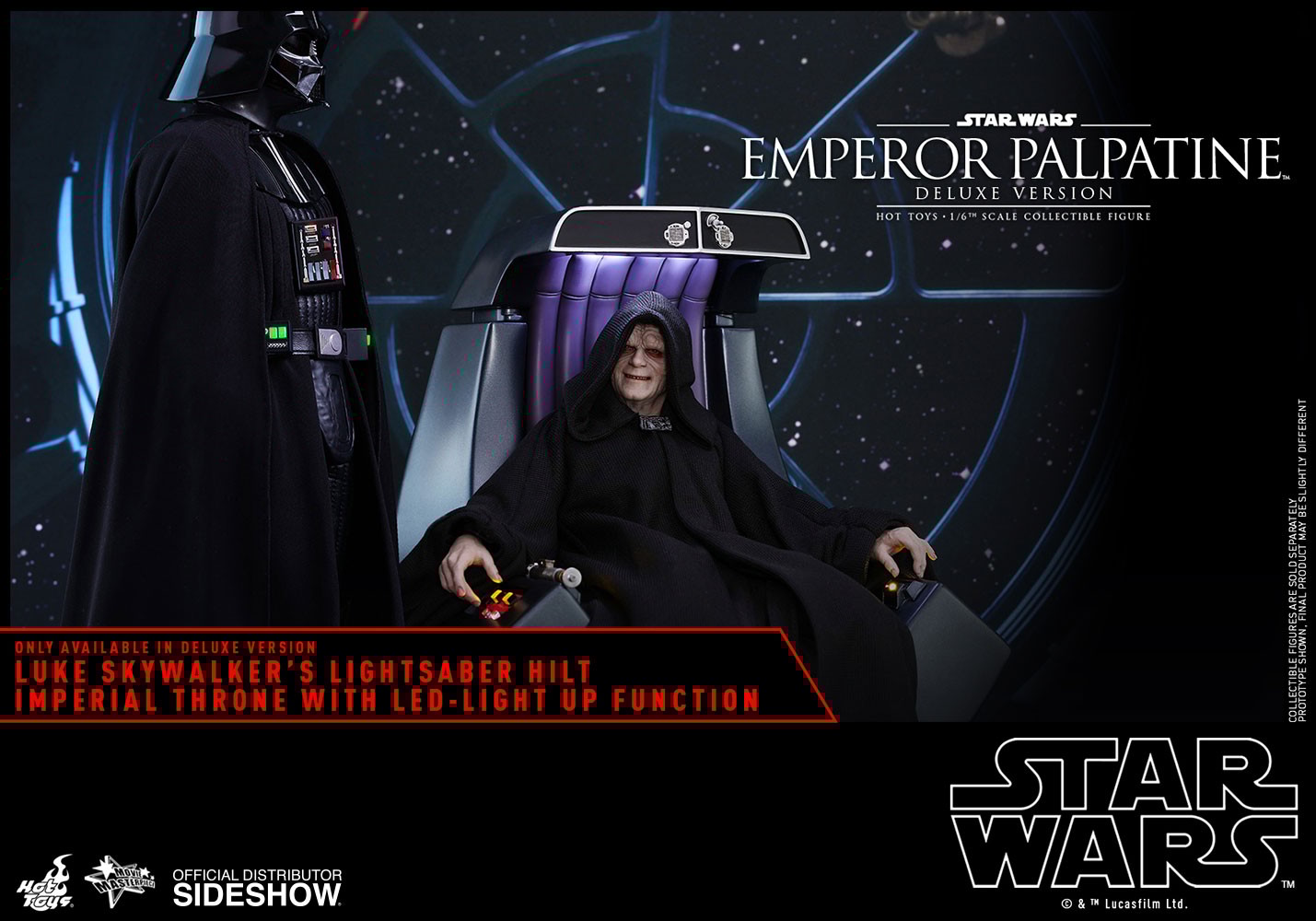 Hot toys shop emperor palpatine deluxe