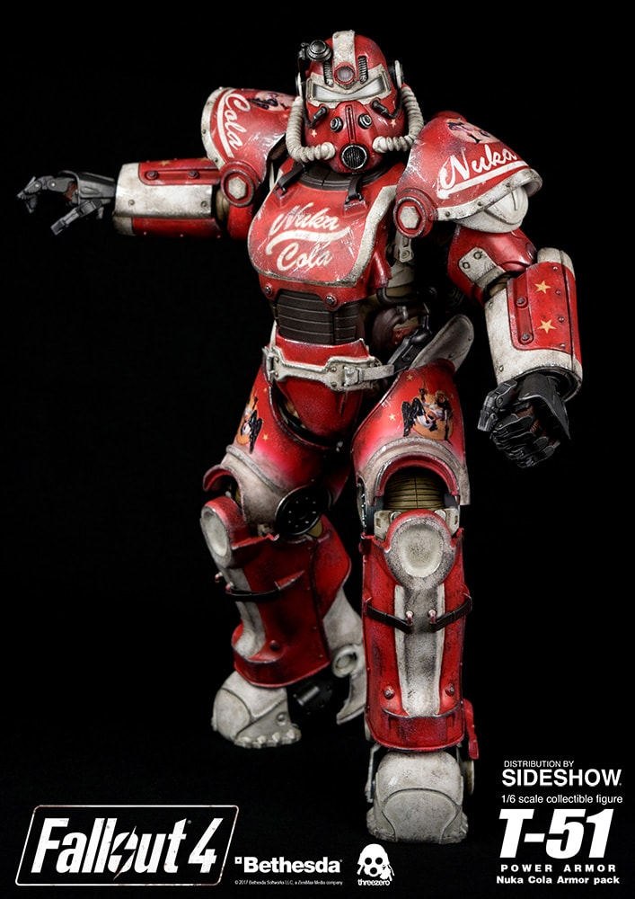 Fallout 4 T-51 Power Armor - Nuka Cola Armor Pack Sixth Scale Figure  (Prototype Shown) View 9