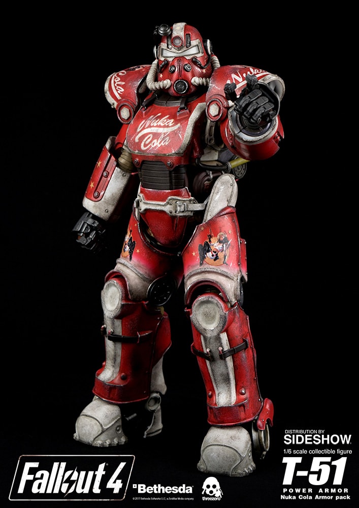 Fallout 4 T-51 Power Armor - Nuka Cola Armor Pack Sixth Scale Figure  (Prototype Shown) View 11