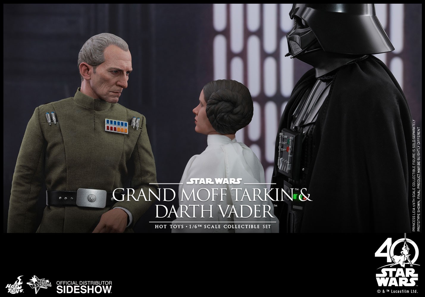 Star Wars Grand Moff Tarkin and Darth Vader Sixth Scale Figure  (Prototype Shown) View 7
