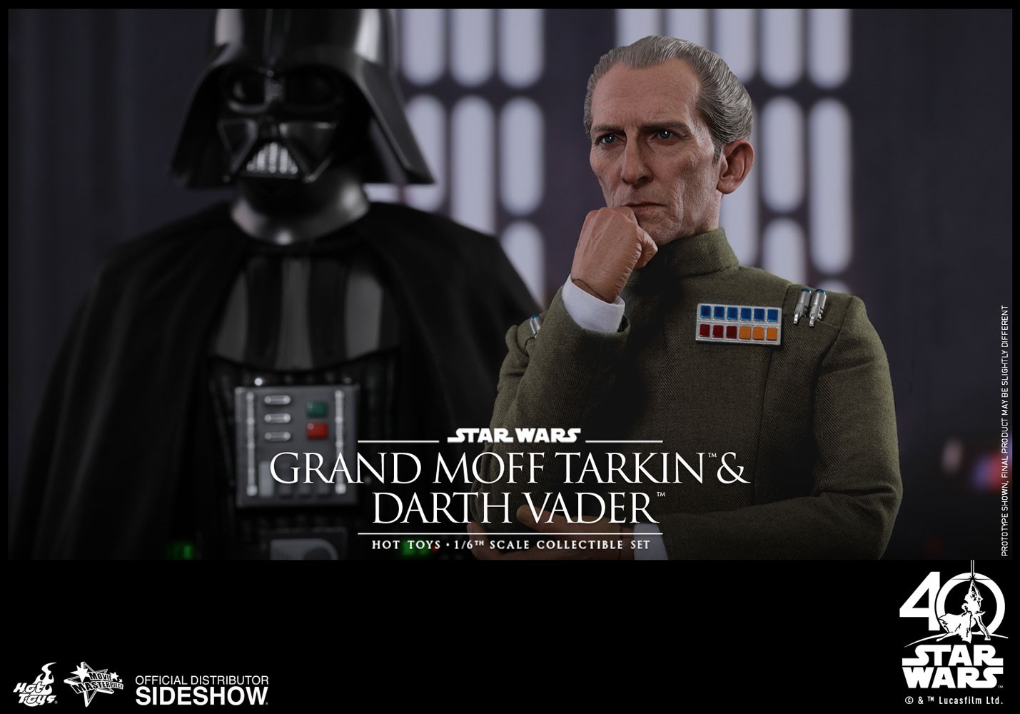 Star Wars Grand Moff Tarkin and Darth Vader Sixth Scale Figure  (Prototype Shown) View 10