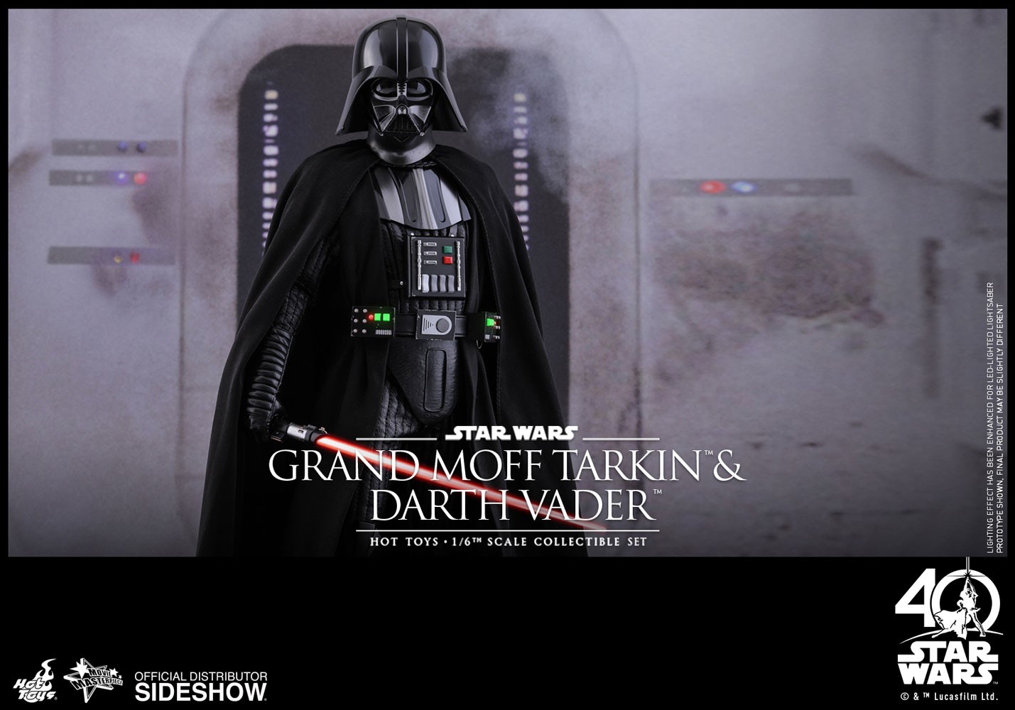 Star Wars Grand Moff Tarkin and Darth Vader Sixth Scale Figure  (Prototype Shown) View 13