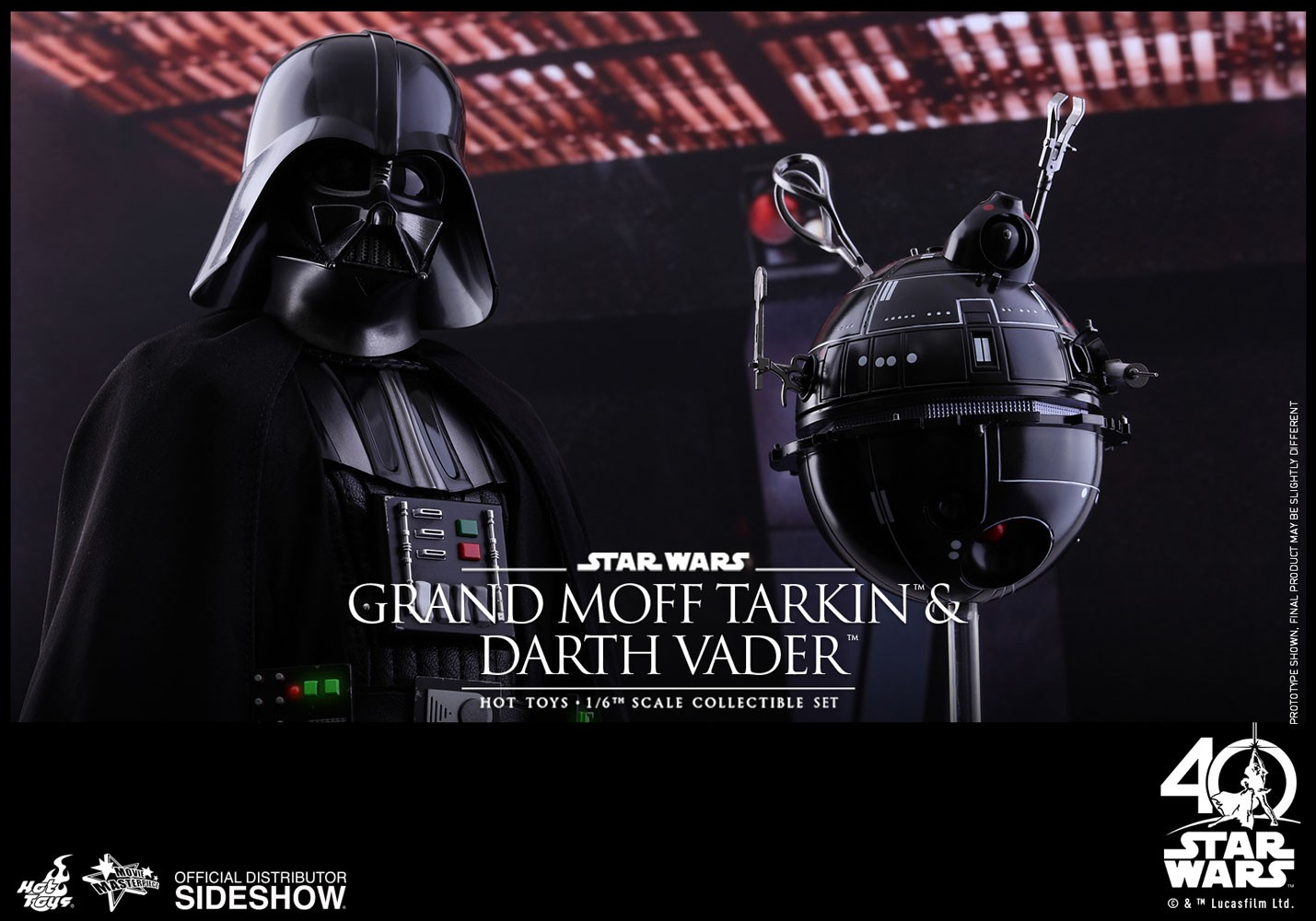 Star Wars Grand Moff Tarkin and Darth Vader Sixth Scale Figure  (Prototype Shown) View 15