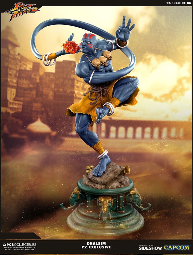 Street Fighter Dhalism Player 2 Statues  View 1