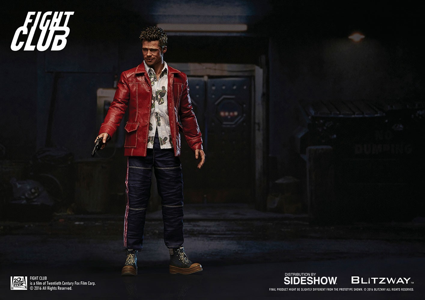 Fight Club Tyler Durden Red Jacket Version Sixth Scale Figur