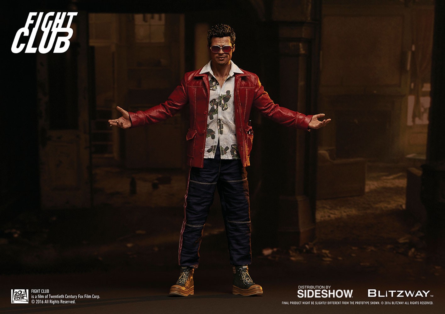 Fight Club Tyler Durden Red Jacket Version Sixth Scale Figure  (Prototype Shown) View 14