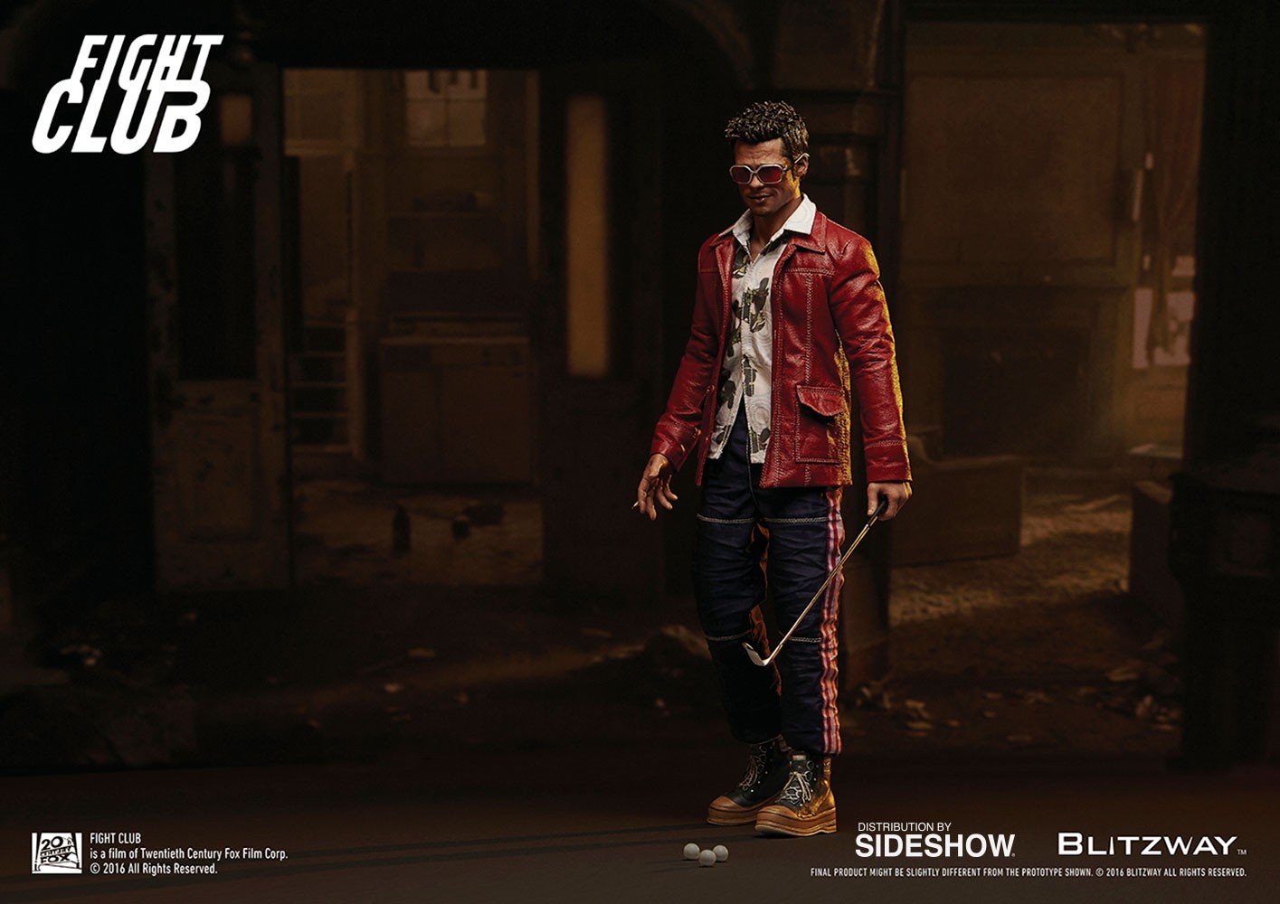 Fight Club Tyler Durden Red Jacket Version Sixth Scale Figure  (Prototype Shown) View 15