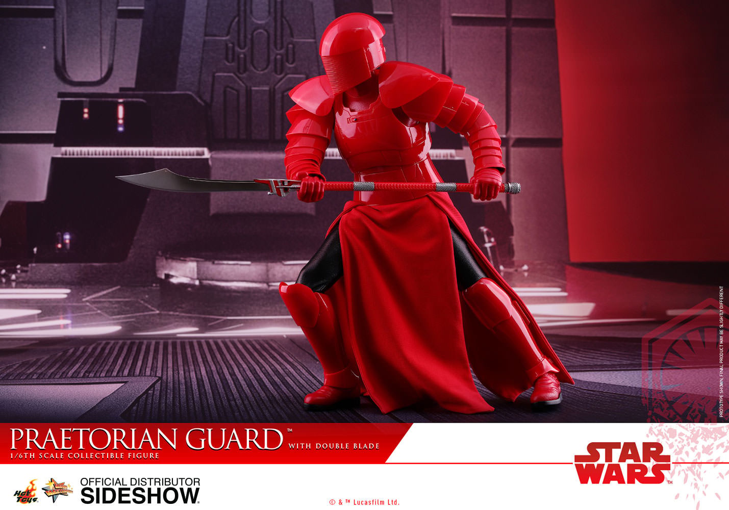 Star Wars Praetorian Guard with Double Blade Sixth Scale Figure  (Prototype Shown) View 12