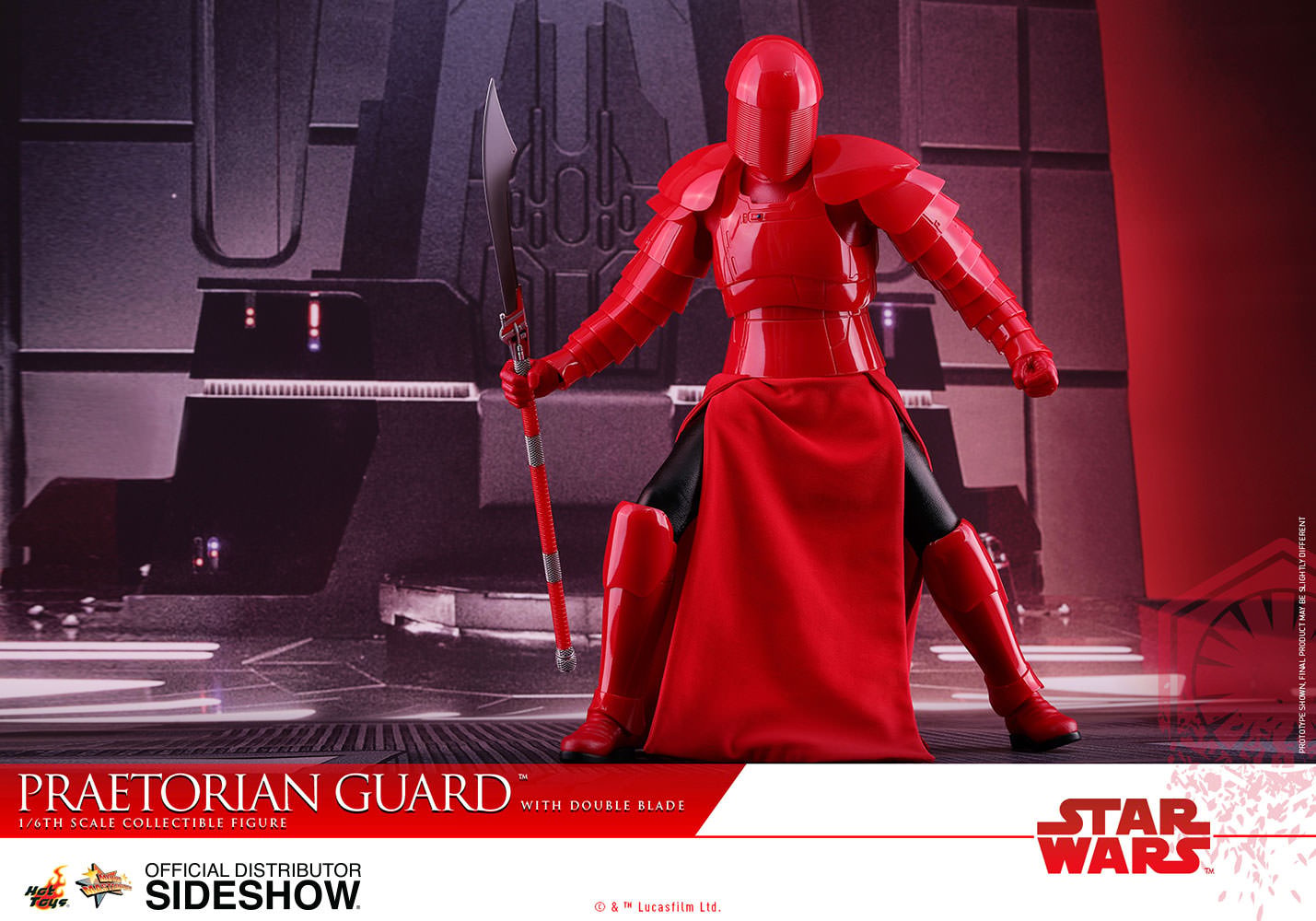 Star Wars Praetorian Guard with Double Blade Sixth Scale Figure  (Prototype Shown) View 13