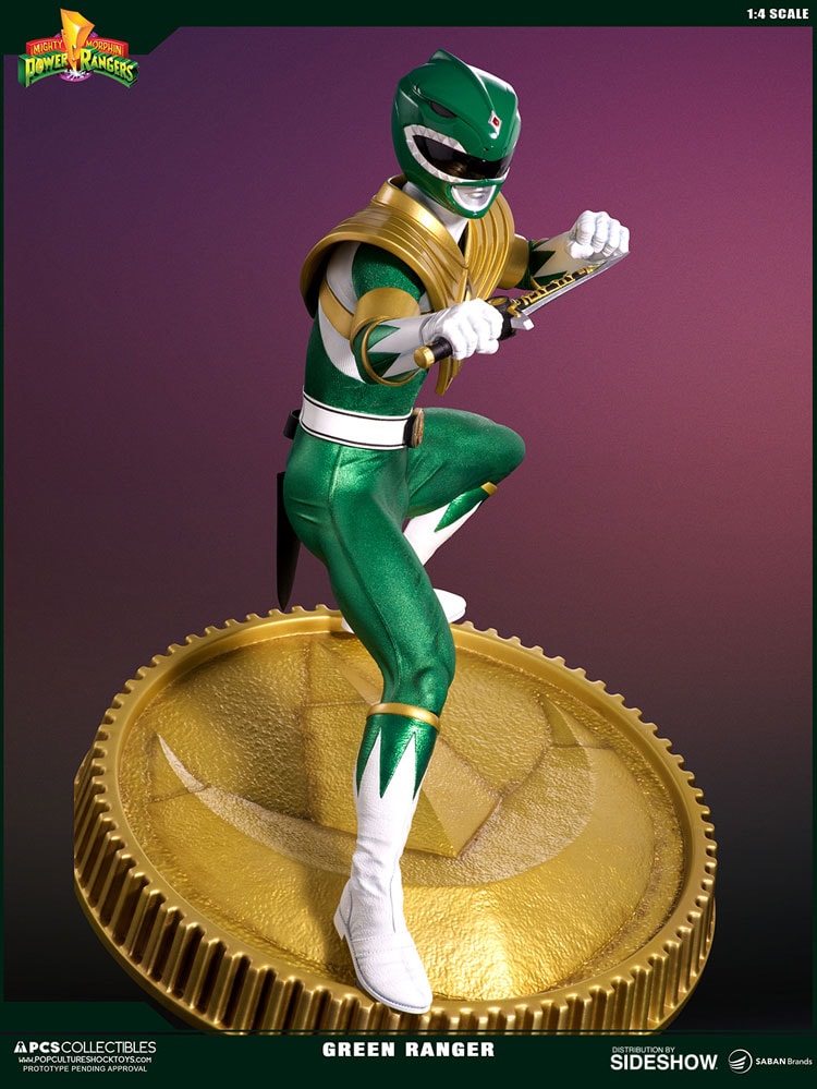 Mighty Morphin Power Rangers Green Ranger Statues  (Prototype Shown) View 7