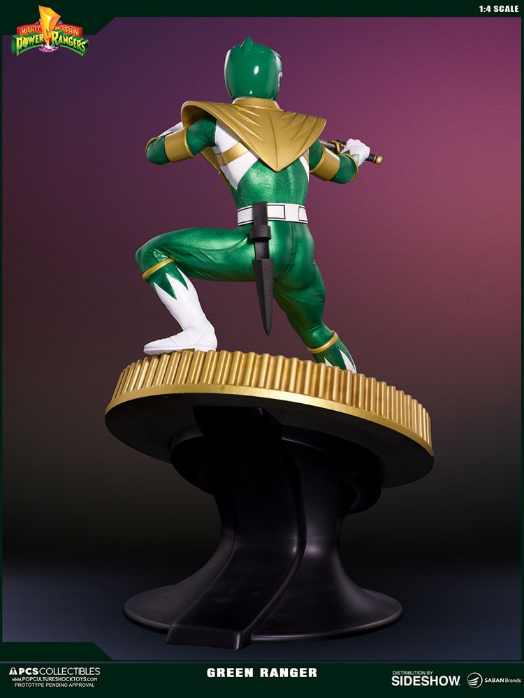 Mighty Morphin Power Rangers Green Ranger Statues  (Prototype Shown) View 14