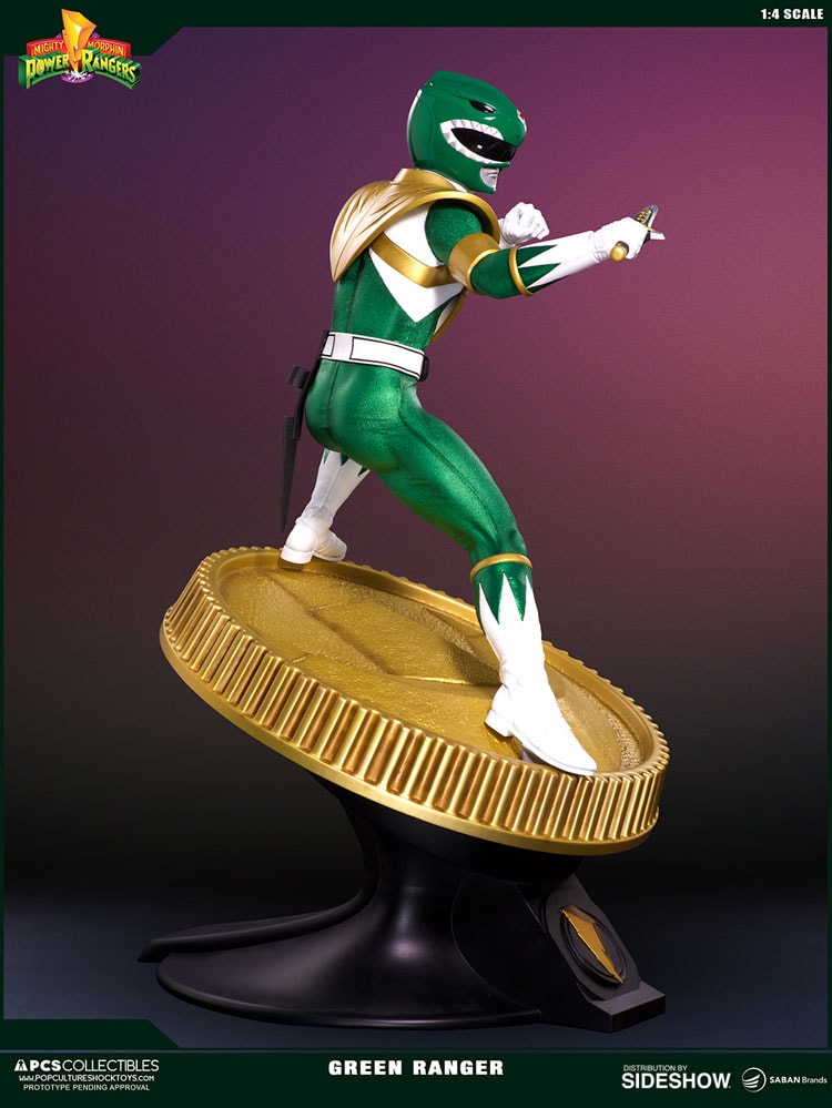 Mighty Morphin Power Rangers Green Ranger Statues  (Prototype Shown) View 16