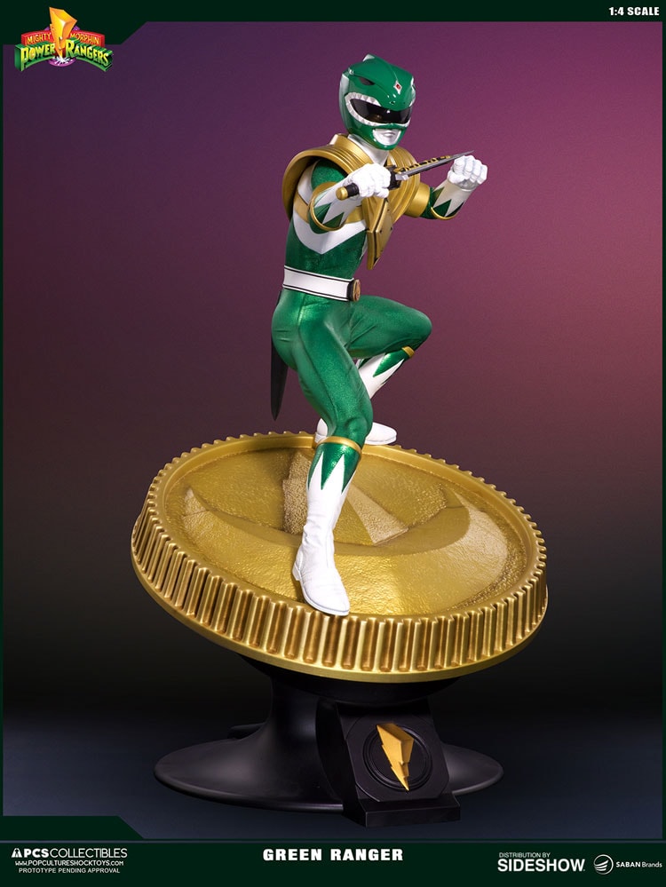 Mighty Morphin Power Rangers Green Ranger Statues  (Prototype Shown) View 17
