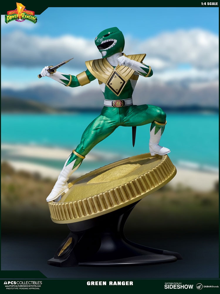 Mighty Morphin Power Rangers Green Ranger Statues  (Prototype Shown) View 19