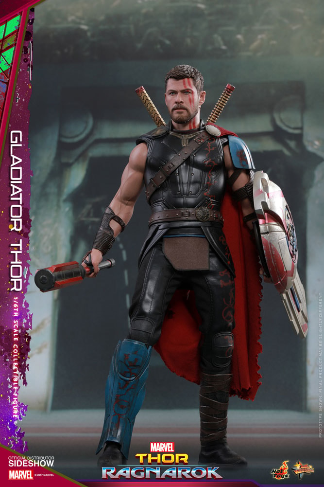 Marvel Gladiator Thor Sixth Scale Figure  (Prototype Shown) View 4