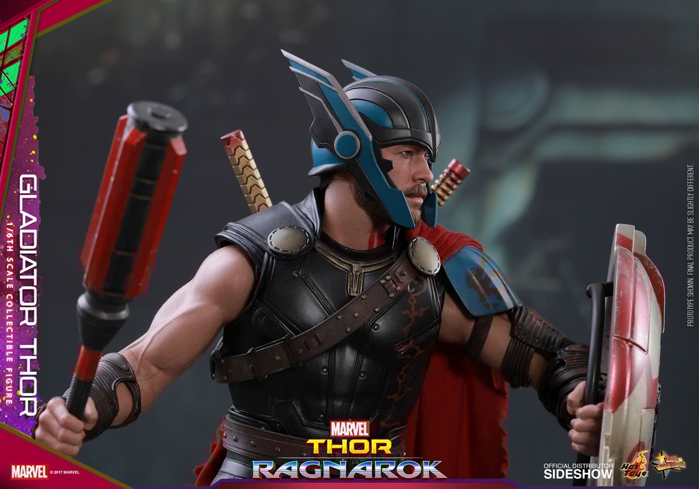 Marvel Gladiator Thor Sixth Scale Figure by Hot Toys | Sideshow Collectibles, image size:1429x1000