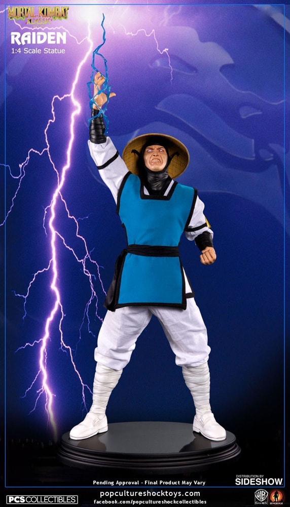Mortal kombat raiden outlet statue