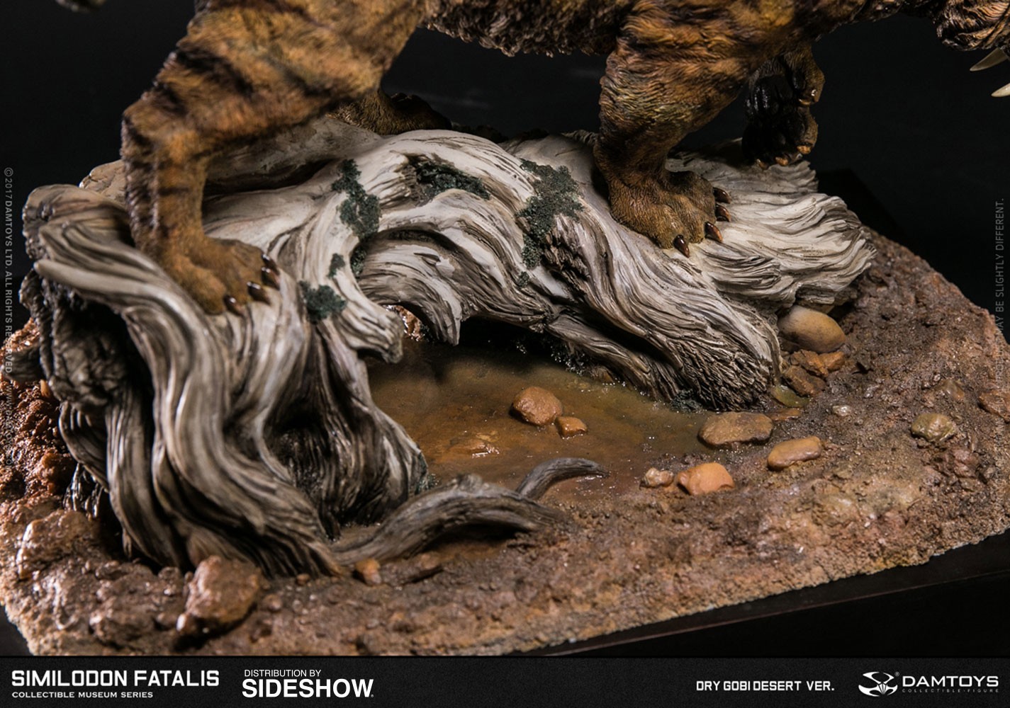 Smilodon Fatalis Dry Gobi Desert Version Statue by Damtoys