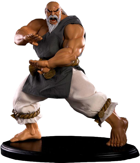 Street Fighter Gouken Strong Fist Statues  Exclusive Edition (Prototype Shown) View 4