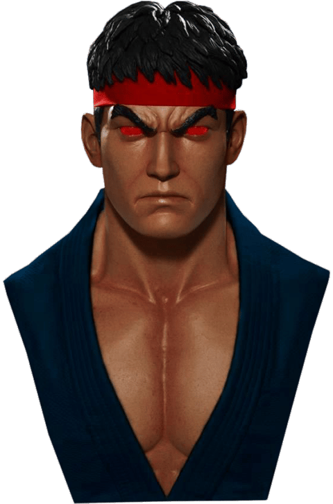 Street Fighter Evil Ryu Life-Size Bust by Pop Culture Shock