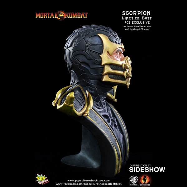 Mortal Kombat Scorpion Life-Size Bust by Pop Culture Shock Mortal Kombat Scorpion Life-Size Bust by Pop Culture Shock