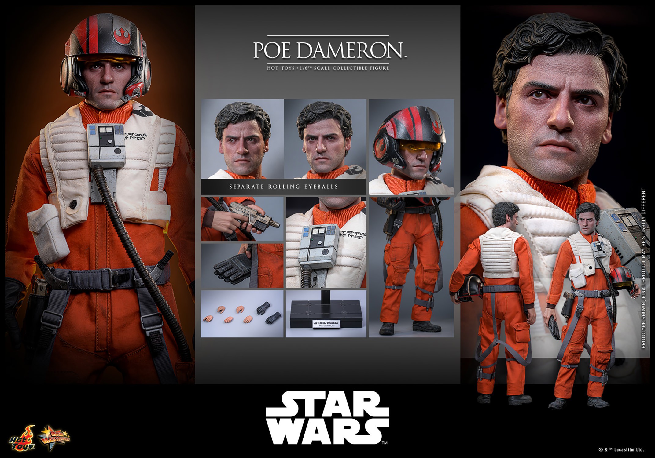 Star Wars Poe Dameron™ Sixth Scale Figure  (Prototype Shown) View 20