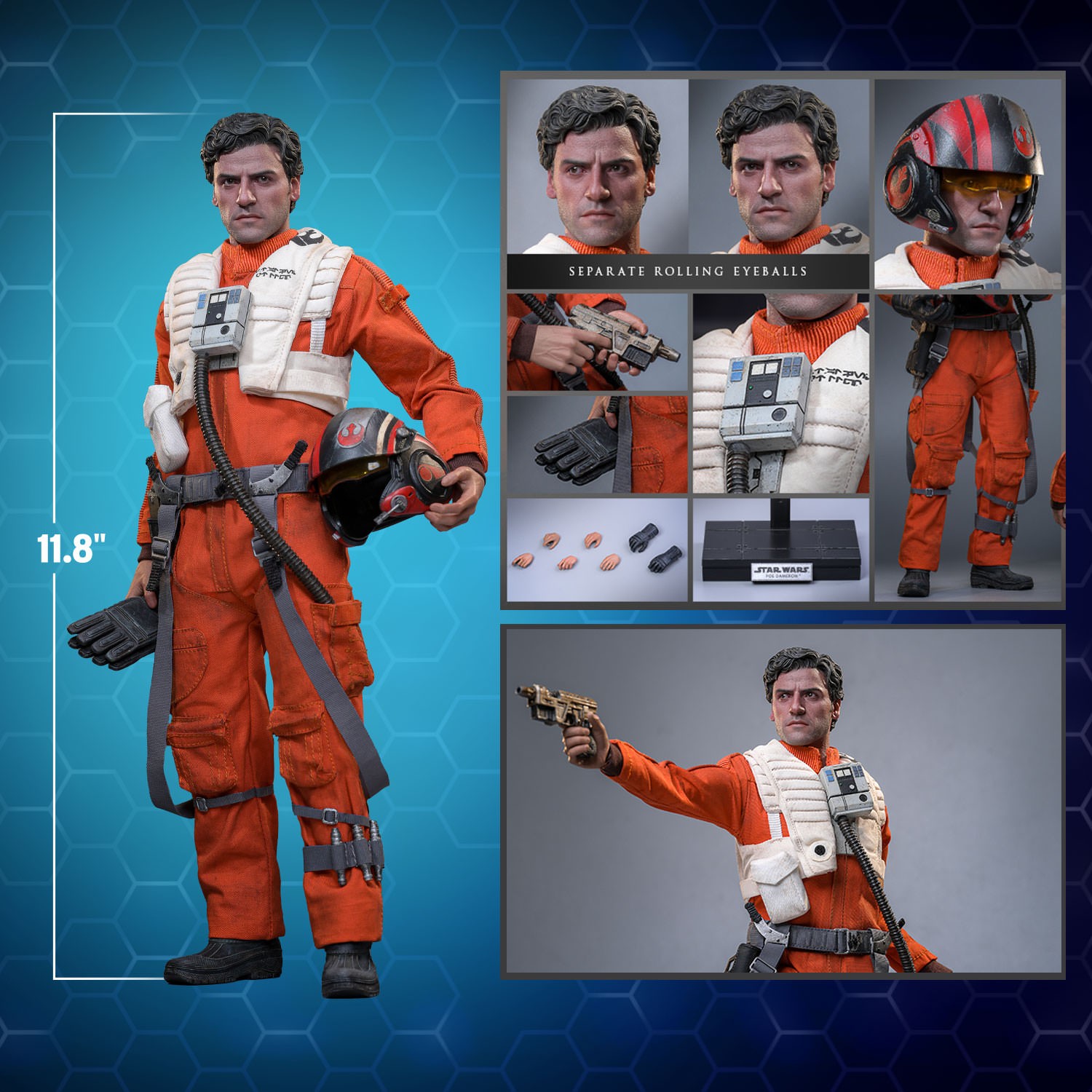 Star Wars Poe Dameron™ Sixth Scale Figure  (Prototype Shown) View 2