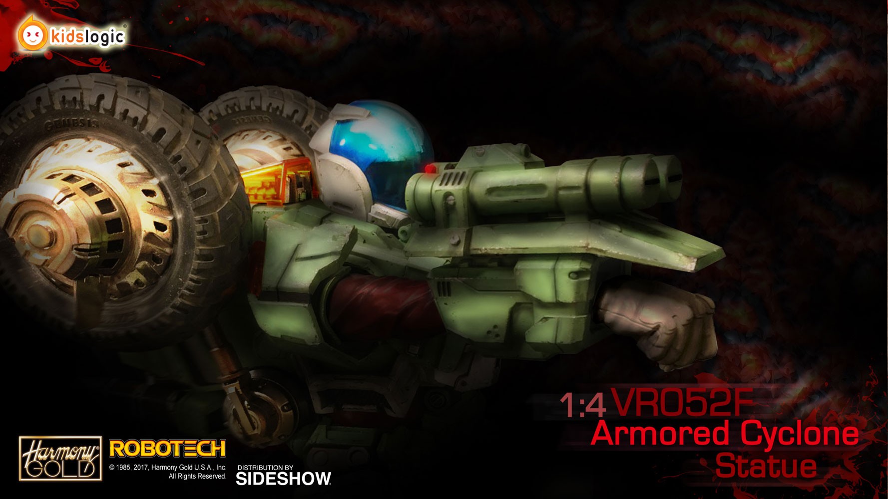Robotech Saga Armor Cyclone VR052F Scott Bernard Statues  (Prototype Shown) View 5