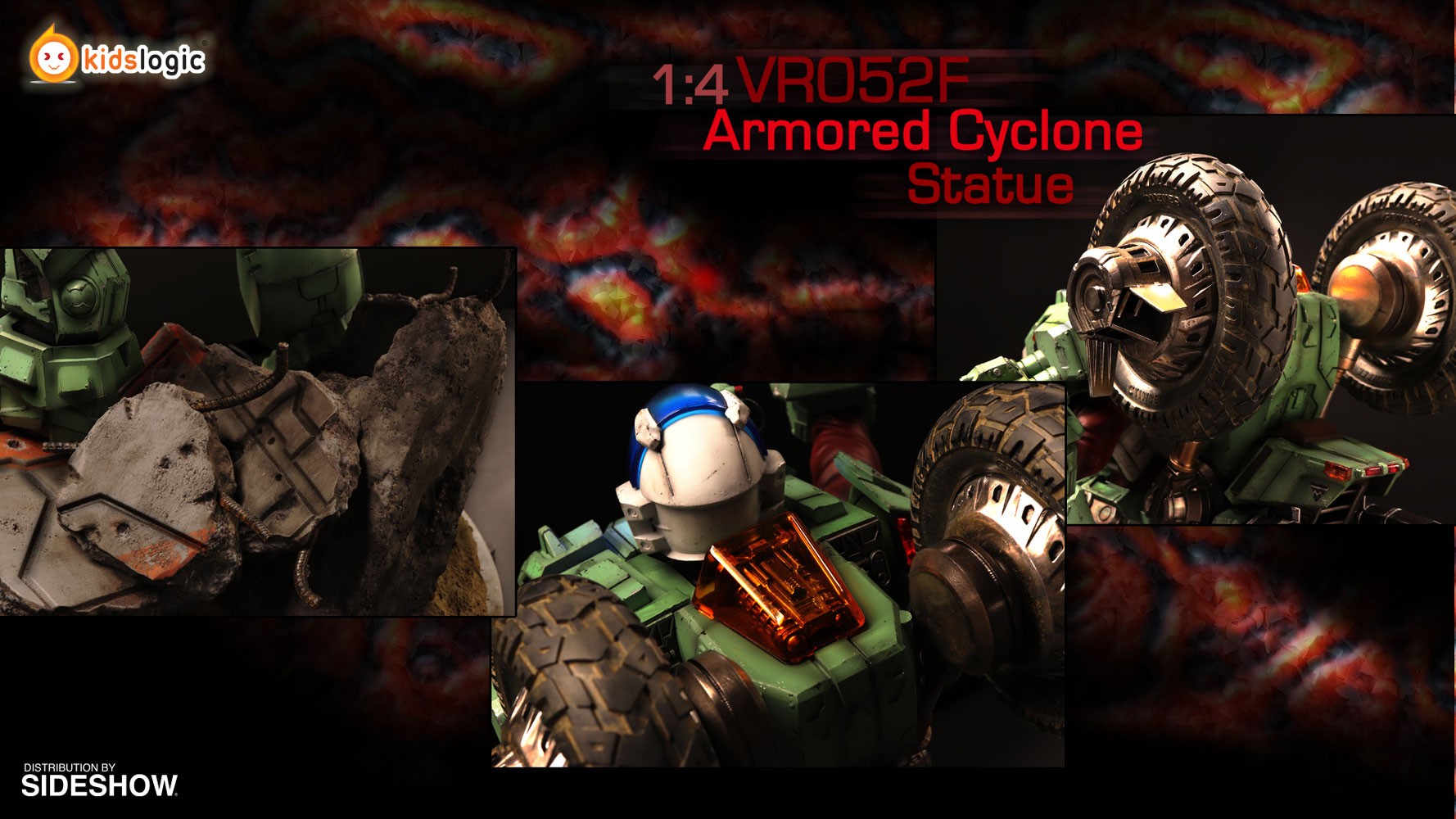 Robotech Saga Armor Cyclone VR052F Scott Bernard Statues  (Prototype Shown) View 9