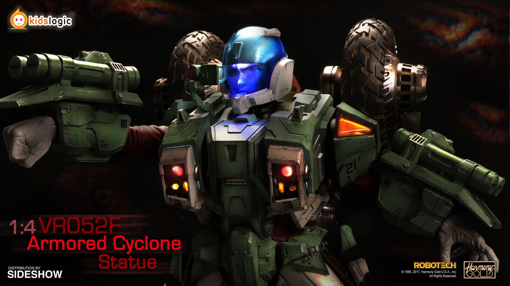 Robotech Saga Armor Cyclone VR052F Scott Bernard Statues  (Prototype Shown) View 12