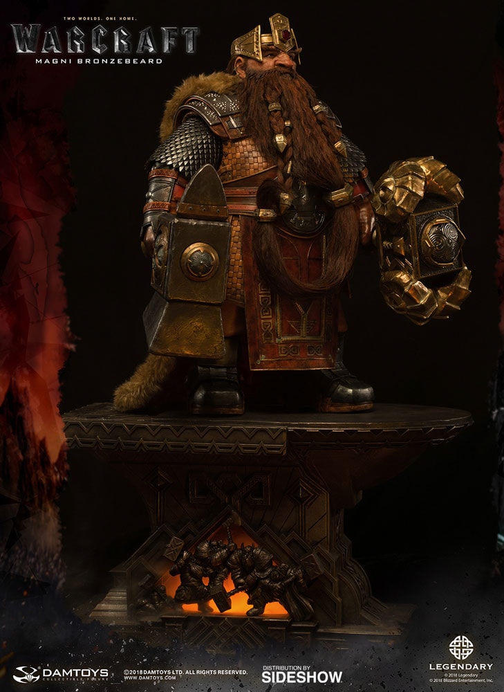 Warcraft Magni Bronzebeard Statues  (Prototype Shown) View 1