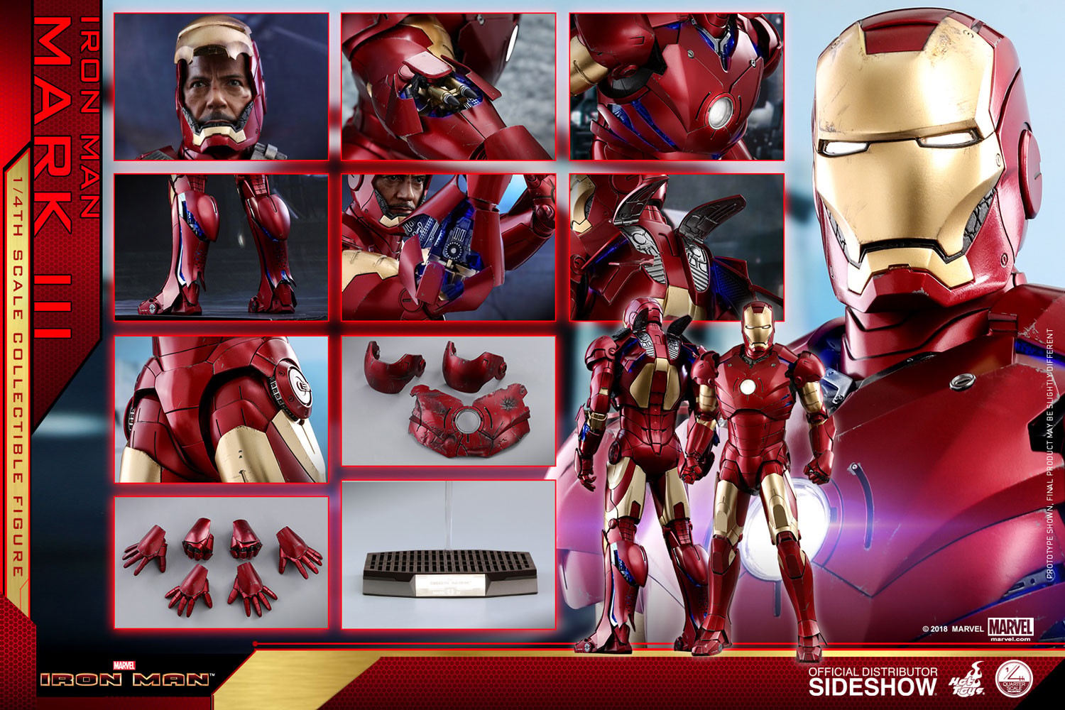 Marvel Iron Man Mark III Quarter Scale Figure  Collector Edition (Prototype Shown) View 19