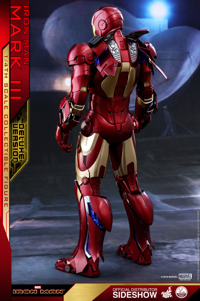 Marvel Iron Man Mark III Deluxe Version Quarter Scale Figure  (Prototype Shown) View 6