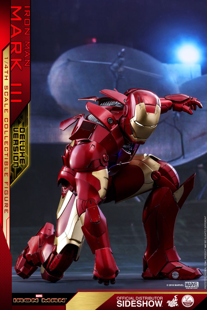 Marvel Iron Man Mark III Deluxe Version Quarter Scale Figure  (Prototype Shown) View 10