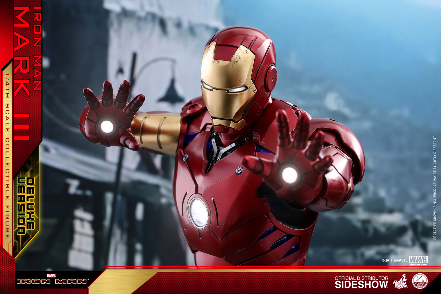 Marvel Iron Man Mark III Deluxe Version Quarter Scale Figure  (Prototype Shown) View 12